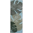 thumbnail image 1 of Jellybean PR-JRY001J 21 x 54 in. Faded Tropical Leaves Indoor Area Rug, 1 of 1