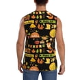 thumbnail image 4 of Bixox Men's Hello Fall Printed Shirt Sleeveless Fitness Tank Top-Medium, 4 of 7