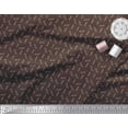 thumbnail image 2 of Soimoi Brown Viscose Chiffon Fabric Leaves Leaves Print Fabric by the Yard 42 Inch Wide, 2 of 3