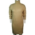 thumbnail image 4 of LYXSSBYX Long Sleeve Dresses Hot Sale Clearance Women's Turtleneck Knitted Jumper Sweater Long Sleeve Elegant Casual Dress, 4 of 5