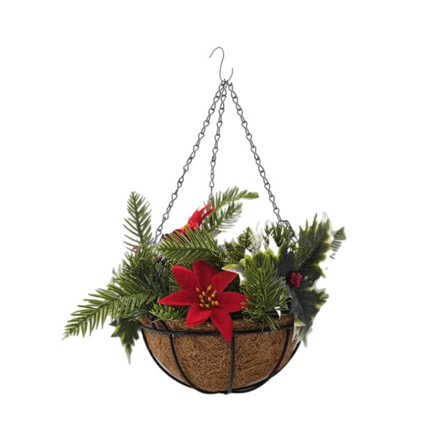 De Navidad Artificial Con Conos De Pino, Bayas Rojas, Luces Led, Decoración Para Jardín De Césped Interior Al Aire Libre Methold HA039329-02