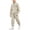 Khaki, variant on Kids Sweatshirt Set, Long Sleeve Pullover Top & Elastic Waist Cuffed Pants, Casual Pull-On Outfit For Medium & Large Kids Navy 14-15 Years