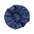 thumbnail image 1 of Bonnet pour Femmes en Satin Bonnet Bonnet de Sommeil Protection des Cheveux Bonnet de Sommeil pour Bleu, 1 of 9