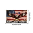 thumbnail image 6 of BSJJY 250 Years America Garden Flag, 35.43x59.05 inchs 250th Anniversary USA Yard Banner, American USA Garden Flag for Outside America Yard Lawn Heavy Duty, 1pc (C), 6 of 6