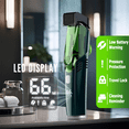 thumbnail image 4 of Vacuum Beard Trimmer for Men, Men’s Electric Stubble Trimmer with LED Display, 20 Length Settings, IPX7 Waterproof, USB Charge, Gifts for Men, Green, 4 of 7