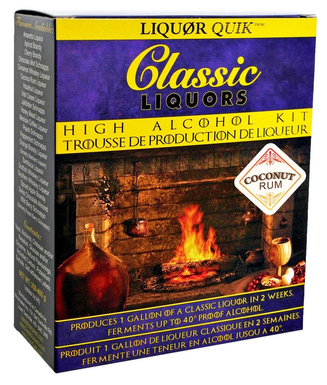 Liquor Quik Classic Liquors One Gallon High Alcohol Kit (Coconut Rum