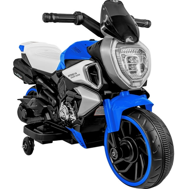 Moto Eléctrica Montable Little Monkey Azul 6v Luces Musica Usb