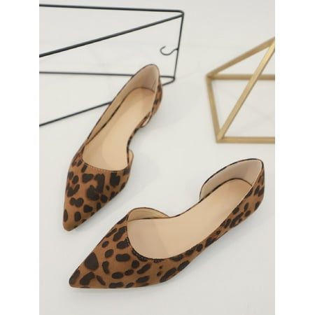 

Leopard Slip On Flats Women‘s Footwear
