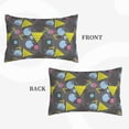 thumbnail image 2 of Goofa Geometric Pattern Pillow Case – Plush & Soft Cushion Cover, Hypoallergenic Throw Pillow Case for Comfortable Sleep with Envelope Closure-16"x24", 2 of 6