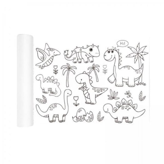 3 Rollos De Dibujo Para Niños, Juguetes Educativos, Regalo, Papel De Pintura Para Colorear Para Niños,