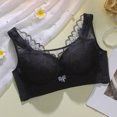 thumbnail image 4 of Xunlbb Seamless Bras for Women Plus Size Women's Non-magnetic Non Steel Ring Gathering Upper Support Adjustable Text Bra Thin Cup Sexy Lace Women's Underwear(Black,36) Up to 50% off, 4 of 4