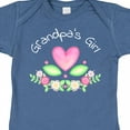 thumbnail image 4 of Inktastic Grandpa's Girl Heart Flowers Girls Baby Bodysuit, 4 of 5