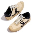 thumbnail image 4 of LUCKY STEP Stylish Retro Casual Comfortable Running Walking Shoes,Beige/Black,Womens, 4 of 6