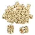 thumbnail image 1 of 46 Pcs Threaded Inserts, M3 Brass Heat Set Insert for 3D Printing, M3x4.5x4mm, 1 of 6