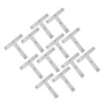 thumbnail image 4 of Shisuyan T Type Joining Plate Connector Silver 20Pcs 3.14X3.14X0.04Inch, 4 of 9