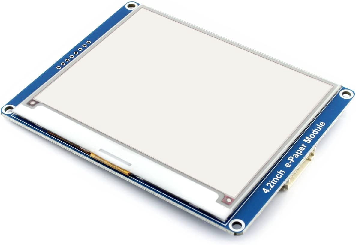 TOP1 Display Module, 400x300 Resolution Screen Red/Black/White Monitor with SPI Interface Support Raspberry/Jetson Nano/Nucleo Boards, 4.2inch e-Paper Module (B)