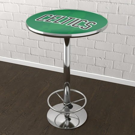 Boston Celtics NBA Fade Chrome Pub Table - Green, Black, White