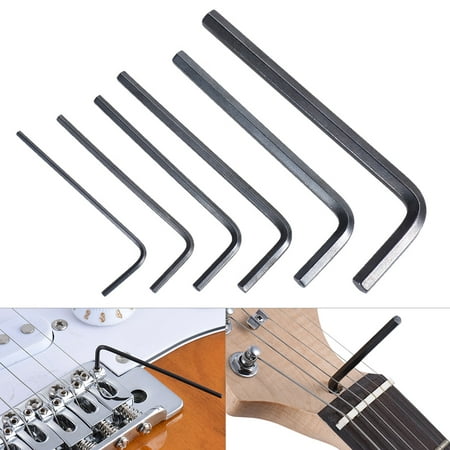 6pcs Guitar Bass Neck Screw Truss Rod Adjustment Wrench Set (Best Bass Guitar For Small Hands)