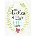 thumbnail image 2 of Gango Home Decor Contemporary The Dishes Will Wait & Love, Food and Laughter by Misty Michelle (Ready to Hang); Two 12x16in Brown Framed Prints, 2 of 5