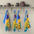 thumbnail image 5 of GZHJMY Oil Painting Sunflowers Kitchen Towels Set of 1 Dishcloths Hand Towels Tea Towels Ultra Absorbent for Cleaning Washing Drying Dishes Tableware 28'' x 18'', 5 of 7