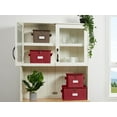 thumbnail image 7 of Covermates Keepsakes Dish Storage Box - Stackable, Reinforced Handles, China Storage, Red Heather, 7 of 7