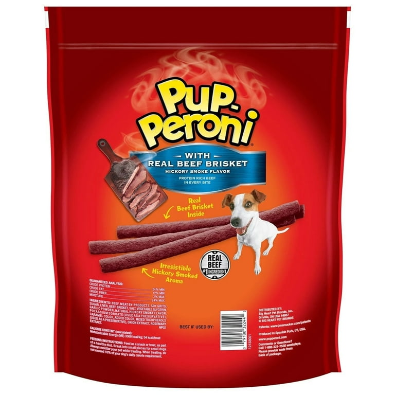 Pup Peroni Real Beef Brisket Dog Treats Hickory Smoked Flavor 46 Ounce Walmart