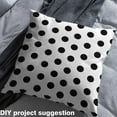 thumbnail image 2 of Castle Fairy Polka Dots Fabric by the Yard 1 Yard,Black White Home Decor Fabric by the Yard,Abstract Geometric Room Decor Fabric by the Yard,Luxury Teenagers Bedroom Decor, 2 of 6
