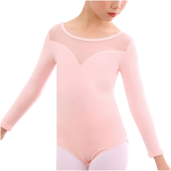 Elainilye Fashion Baby Girls Ballet Dance Clothes Summer Training Clothes One-piece Performance Clothes Sizes 3-15Y