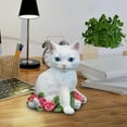 thumbnail image 2 of kurtrusly Figurine de Chat Moderne 1/2/3/5 Statue en Résine Collection Décoration de Jardin Chambre pour Rose 1 Pce, 2 of 6