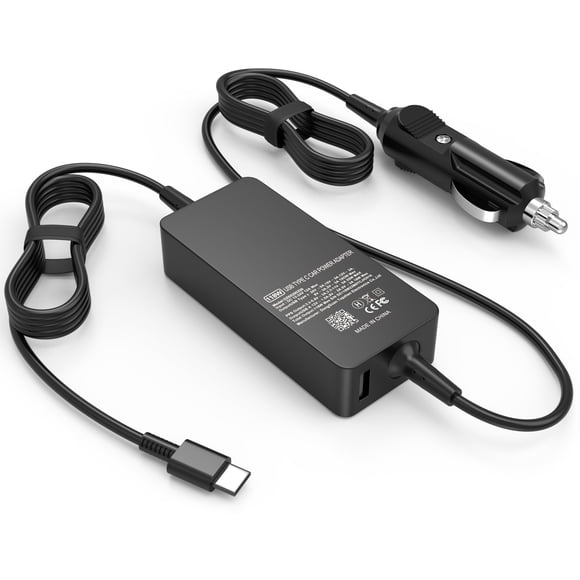 Cargador De Coche Usb C De 100W, 90W, 65W Para Ordenador Portátil Dell Latitude 5420 5520 5510 7420 7410 7400 Chromebook 3100 Xps 12 13 15 9250 9350 9500 9530 Precision 5550 5750 3540 3541 3550 Cable