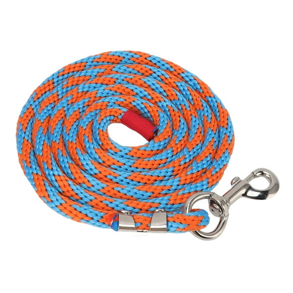 Cordes de plomb pour chevaux, cheval à cheval en nylon Corche à plomb corde de cheval Lunge avec grand crochet épaissi pour corde de cheval, bétail, corde de traction