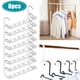 thumbnail image 1 of Perchas que ahorran espacio | Paquete de 10 perchas organizadoras para armario | Diseño con múltiples ganchos para colgar vertical y horizontalmente, 1 of 9