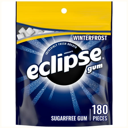 Eclipse Winterfrost Sugar Free Chewing Gum, Value Pack - 180 ct Bag
