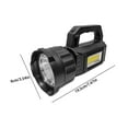 thumbnail image 3 of Ycandiee Handheld Searchlight, Spotlight, Rechargeable Led Spotlight Flashlight, Super Bright Spot Lights Outdoor Handheld, IPX6 Waterproof Flashlight for Emergencies, 3 of 6