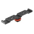 thumbnail image 2 of Mistaha Aluminum Triple Cold Shoe Mount Plate Bracket for Camera Microphone LED Light Mounting, 2 of 8