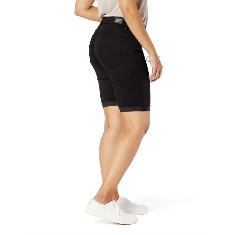 Black levi top bermuda shorts