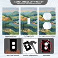 thumbnail image 5 of Switch Panel Switch Decoration 2.76x4.53x0.28 Inches Unused Outlet Cover Switch Plate Wall Plates Living Room Kitchen Bedroom Study Switches Cartoon Green Hill, 5 of 8