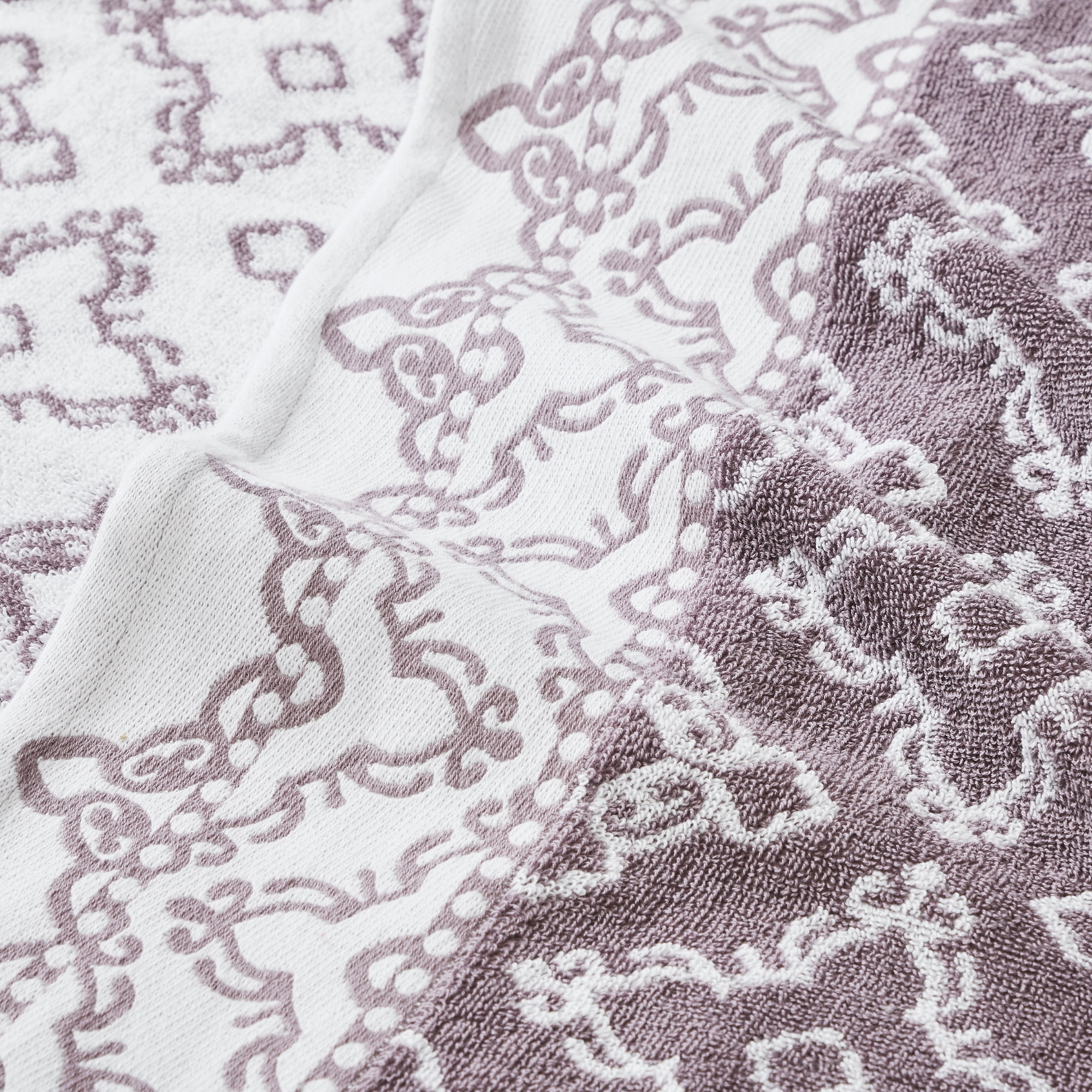 Modern Threads Charlize 6-Piece Cotton Bath Towel Set, Orchid