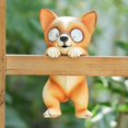 thumbnail image 3 of Solar Light-Small Yellow Dog Simulation Animal Pastoral Pendant Creative Fence Decorative Pendant Creative Cute Resin Solar Energy Outdoor, 3 of 5