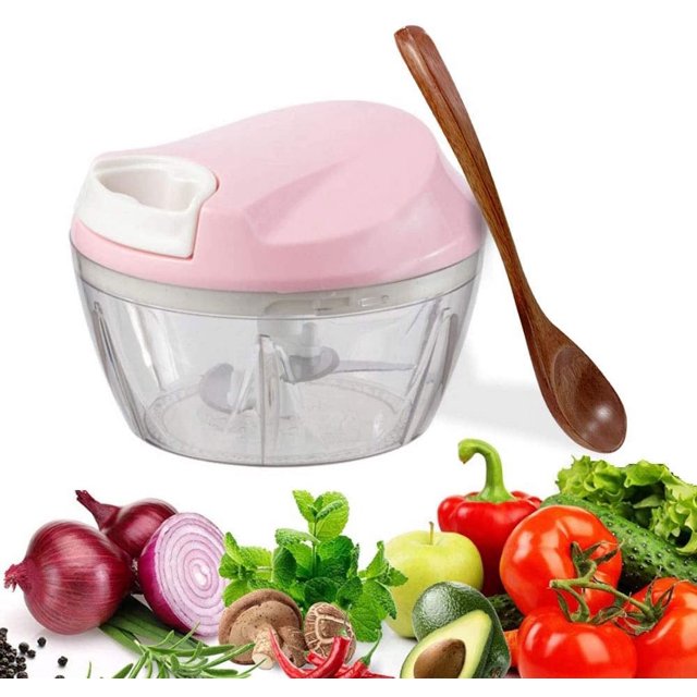 Picadora manual de verduras, frutas y carne rosa 500ml 1pza Sailing Electrónica