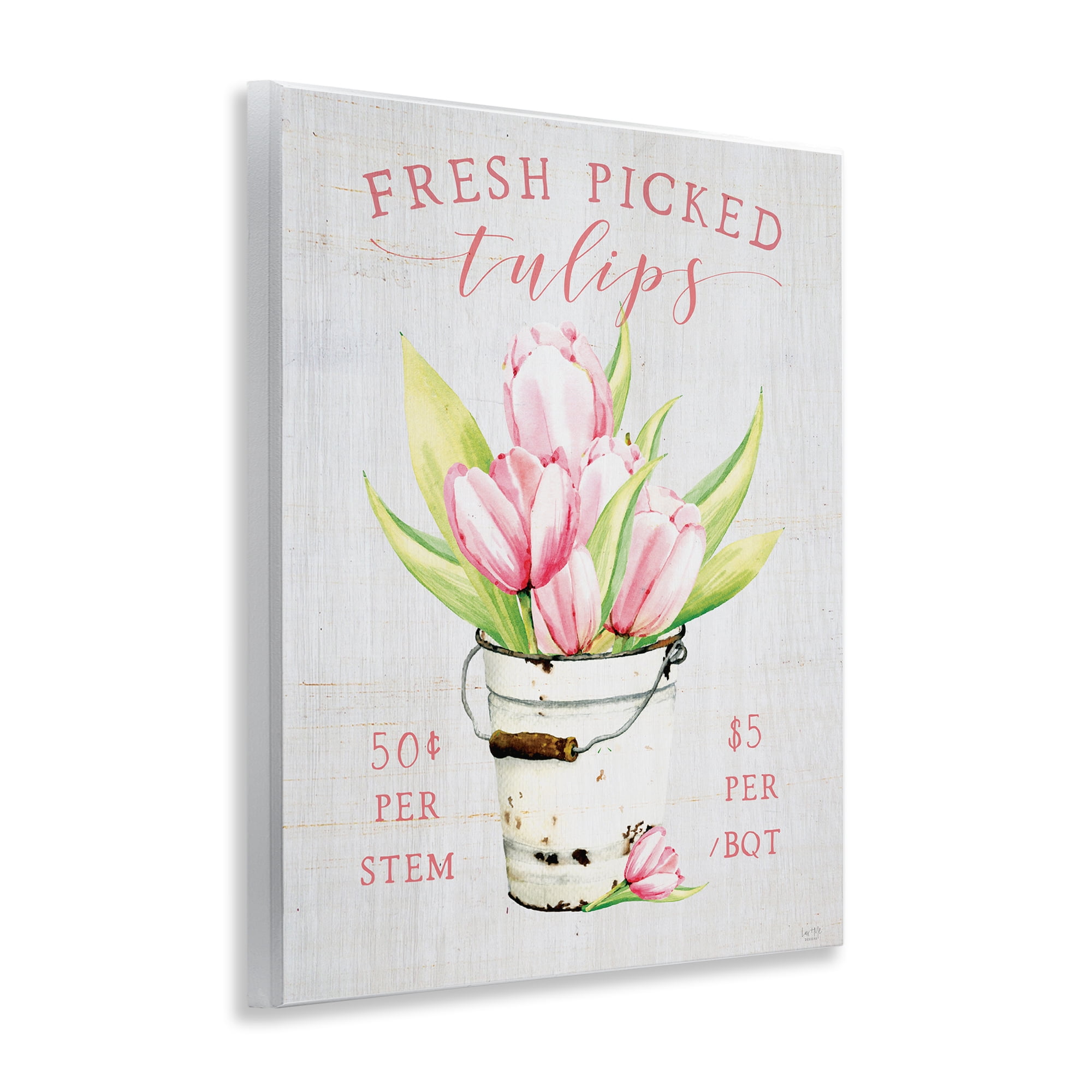 Stupell Industries Antique Fresh Picked Tulips Wall Plaque Art, design by Lux + Me Designs
