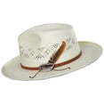 thumbnail image 3 of Andromeda Shantung Straw Fedora Hat - XL - Natural, 3 of 5