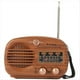 thumbnail image 1 of Radio Bluetooth Retro, Radio Portátil AM FM con Transistores, Radio A Pilas, Reproductor de Música USB, Madera., 1 of 5