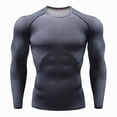 thumbnail image 1 of Minnieouse Deporte manga larga hombres cuello ropa deportiva transpirable resistencia al desgaste camisa térmica de compresión duradera Camisetas Negro Minnieouse AP013563-02, 1 of 6