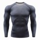 thumbnail image 1 of Minnieouse Deporte manga larga hombres cuello ropa deportiva transpirable resistencia al desgaste camisa térmica de compresión duradera Camisetas Negro Minnieouse AP013563-02, 1 of 6
