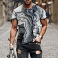 thumbnail image 1 of EGNMCR Nouveau T-shirt Décontracté pour Hommes, T-shirt de Sport Imprimé, Manches Courtes, Col Rond, 1 of 5