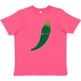 thumbnail image 3 of Inktastic Green Chili Pepper Kawaii Youth T-Shirt, 3 of 5