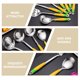 thumbnail image 5 of Cucharas de arroz de acero inoxidable de 4 piezas Cucharas de arroz con mango de plástico Cucharas de arroz prácticas HOMEMAXS 13543306-MX, 5 of 6