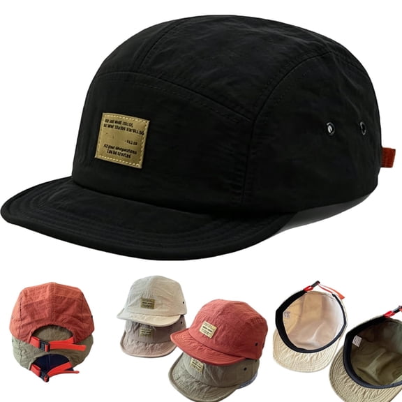 Vintage Japanese Streetwear Snapback Cap, Baseball Cap Lightweight Breathable Quick-Dry Hat for Casual Daily Wear