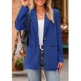 thumbnail image 3 of Blazer PRETTYGARDEN de Pana Manga Larga Azul XL, 3 of 8